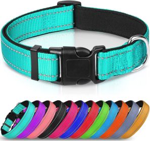 Reflective Dog Collar; Soft Neoprene Padded Breathable Nylon Pet Collar Adjustable for Medium Dogs (Color: gray, size: X-Small (Pack of 1))